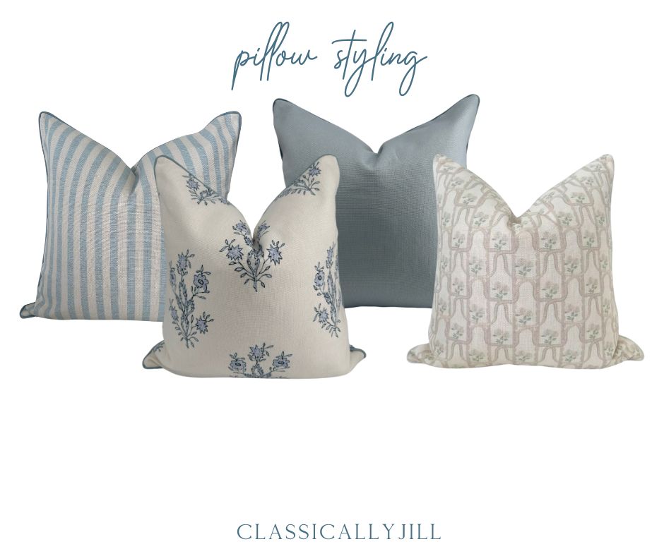 Spring Pillow Refresh | New Pillow Combinations I’m Loving from Jillien Harbor this Spring