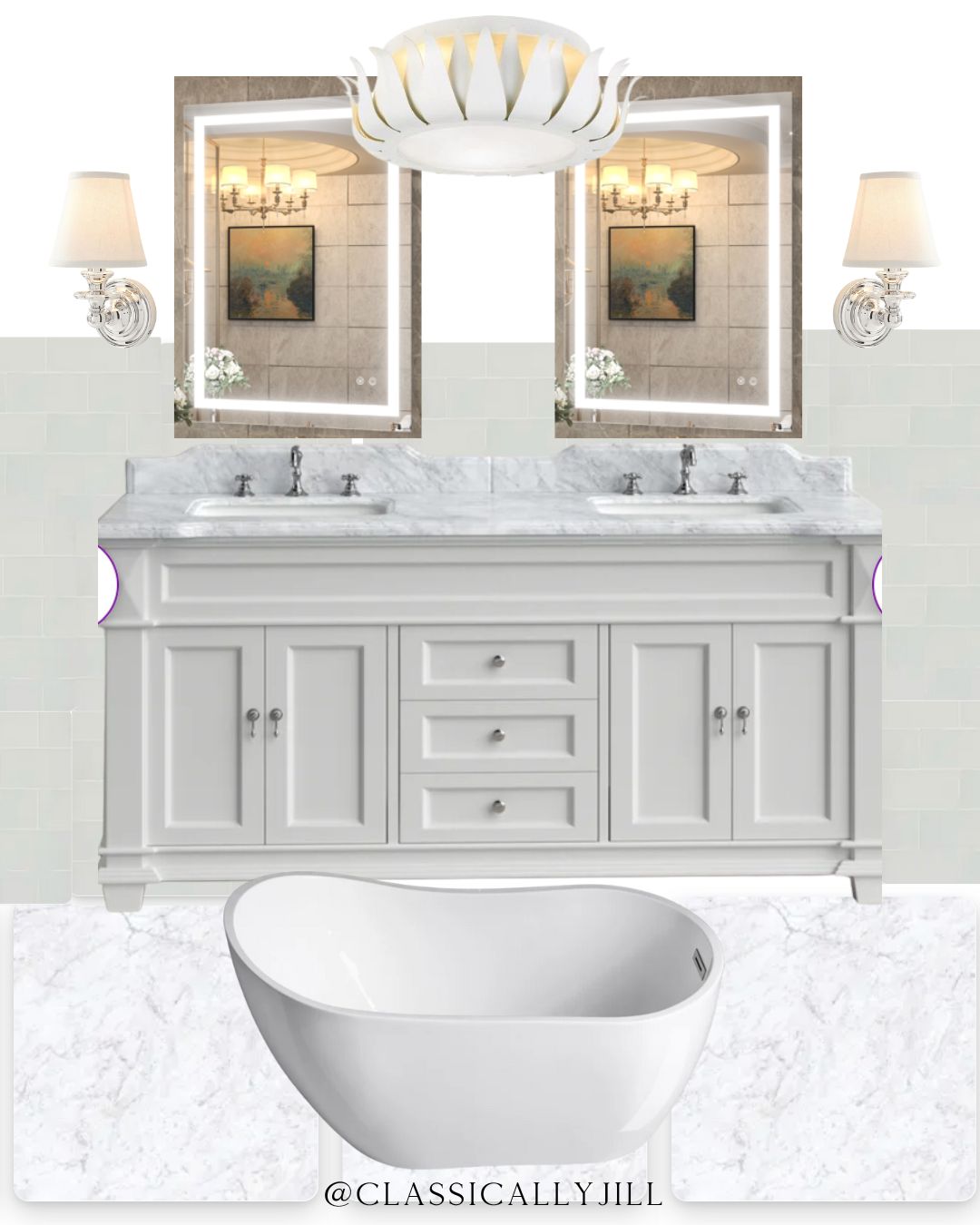 Designing Our Primary Bathroom at Our Classic Colonial, Should We Do Our Dream Marble Bathroom?